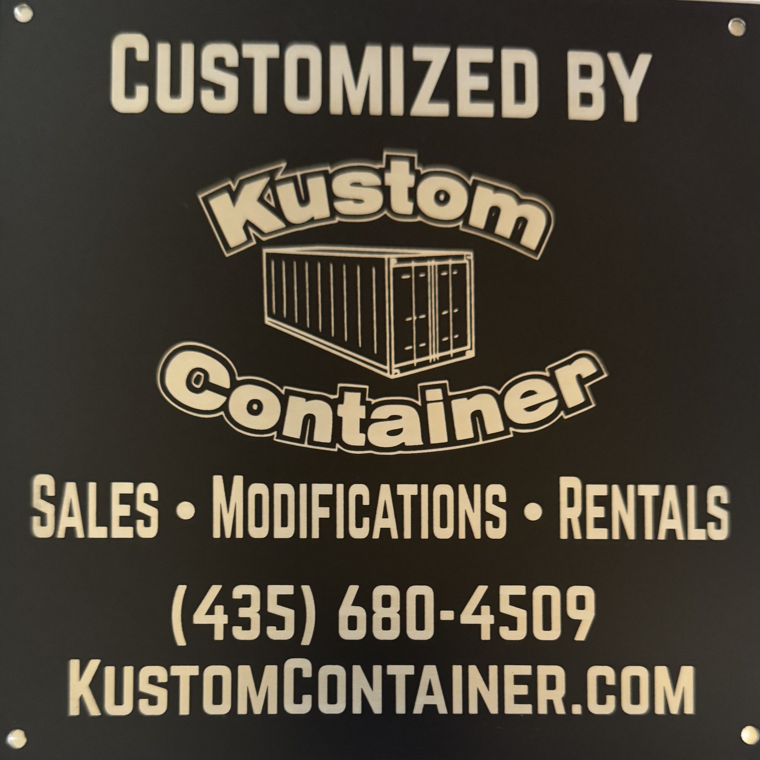 Outdoor aluminum signage for local building contractor